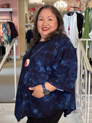 KITTY TUNIC - WASHED SAPPHIRE