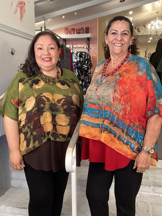 Silk Overlay Top - Heirloom