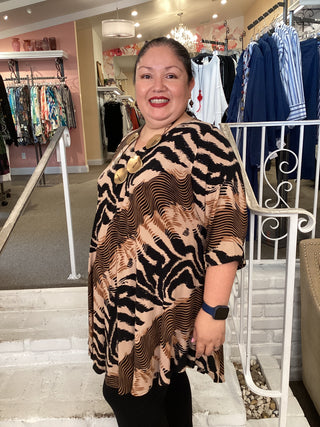 2494 V Bias A Tunic – Saddle