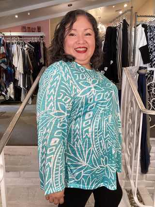 3/4 ROUND HEM TOP - NAUTICA