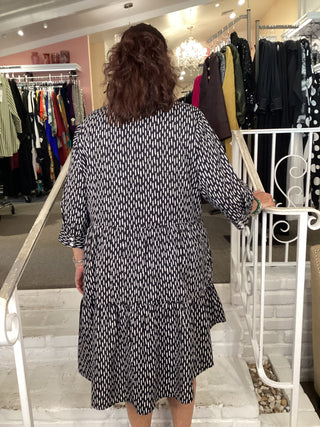 CELINE DRESS - DASHED LINES