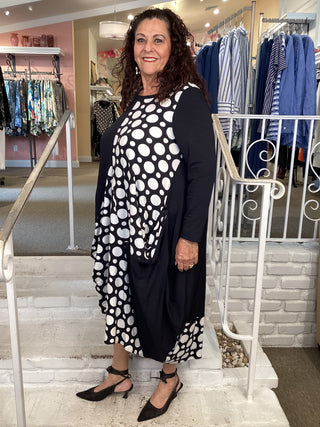 DOT ASYMETRIC DRESS