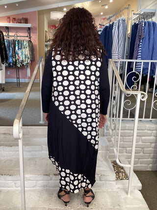 DOT ASYMETRIC DRESS