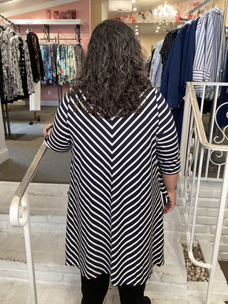 CHEVRON STRIPE DRESS