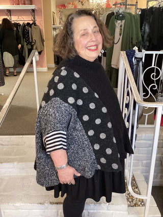 UT235S Poly-Wool Top in Storm Mix by Alembika
