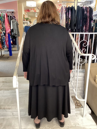 GILLIAN "A" SKIRT - BLACK