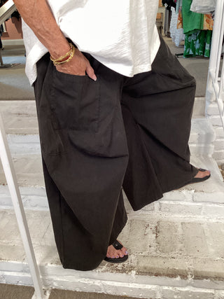 2 POCKET PANT - BLACK