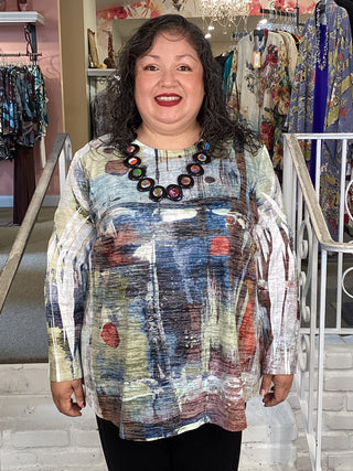3/4 Round Hem Top - Prisma