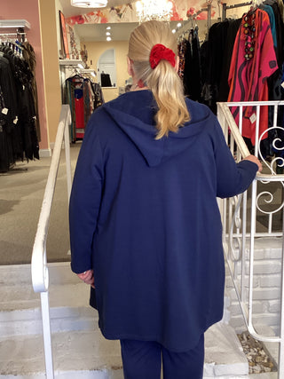 CORTES ZIP JACKET - INDIGO