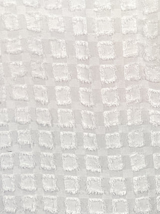 2141 Eyelash Texture Top - White