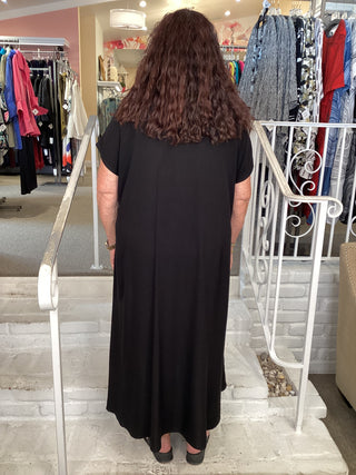 S/S Patch Dress - Black Combo