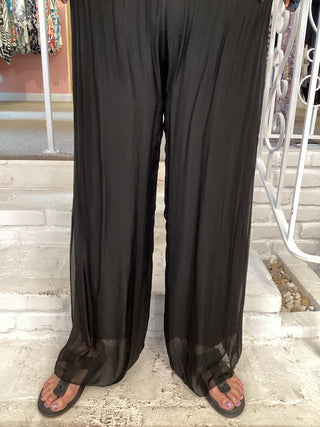 SATIN PANT - BLACK