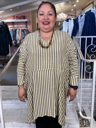 V 2 PKT Tunic – Lemon