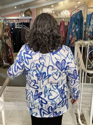 L/S TOP - BLUE SWEETHEART