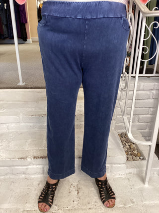 SLIM ANKLE PKT PANT - DENIM