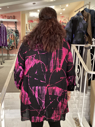 DENISE TUNIC - FUSCHIA / BLACK