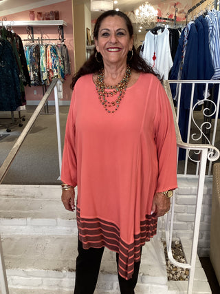 Tunic with Stripe - Ketchup