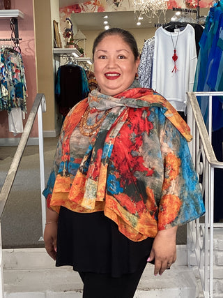 SILK KIMONO JKT - GLADE