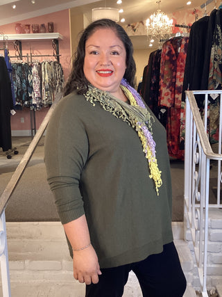 MACY ROUND NECK SWTR - MUSCHROOM