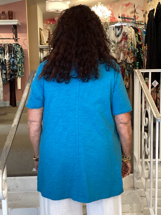 S/S Tee Top - Azure