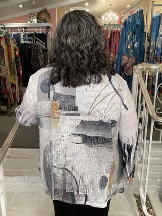 MESH OVERLAY TUNIC- TANGO
