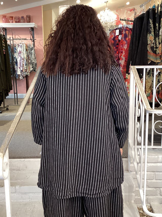 BUTTON TUNIC - BLACK