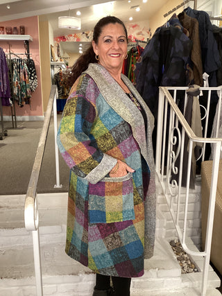 FUN PLAID BLUE JACKET