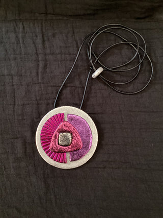 PINK OVAL PENDANT