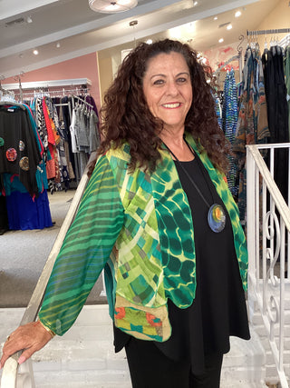 PATCHWORK JACKET - GRASS