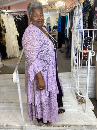 STEVIE NICKS DUSTER - LAVENDER