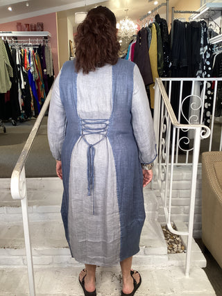 GAUZE DRESS - SKY
