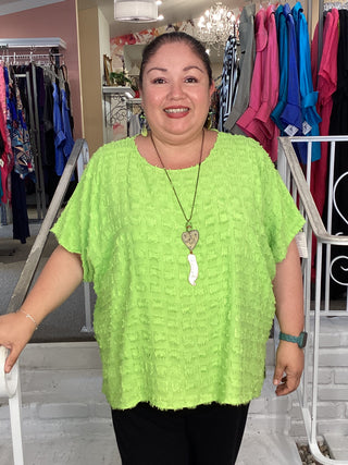 Eyelash Top - Lime