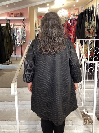 HI  LOW SHIRT - DOT/STRIPE DOT
