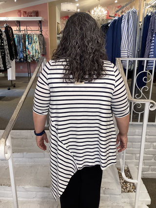 ASYMETRIC TOP - STRIPE