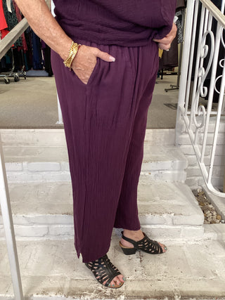 FIONA CROP PANT - AMETHYST