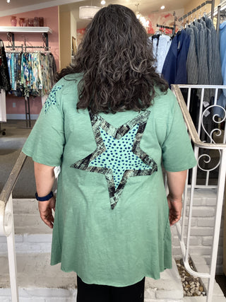 LOVE FLOWY TUNIC - GREEN
