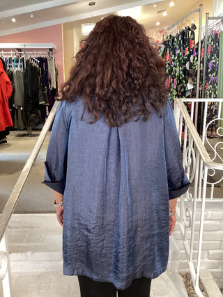 SHIMMER SWING JACKET - PEWTER