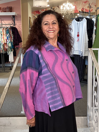 KC4 CROP ISSEY LINEN -LAVENDER