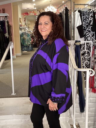 BOXY JACKET - LAVA PURPLE