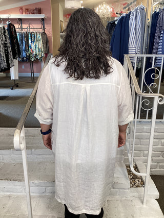 LINEN TUNIC - WHITE