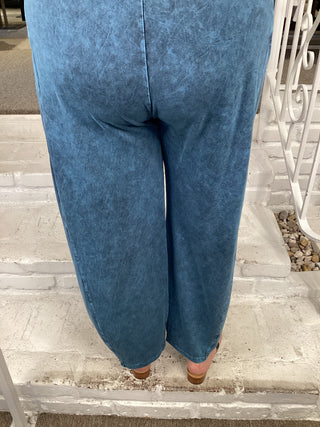2 PKT LANTERN PANT - SAPPHIRE