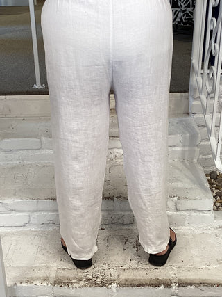 LINEN PANT - WHITE