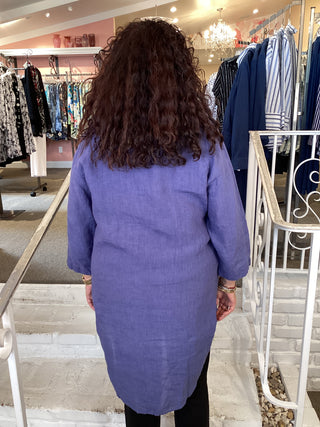 LINEN TUNIC - DENIM BLUE