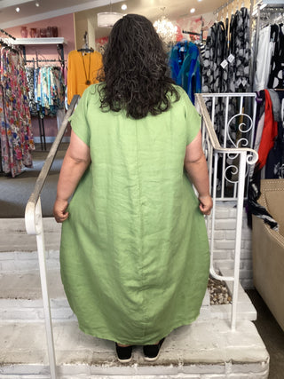 A ORLA DRESS - LIME