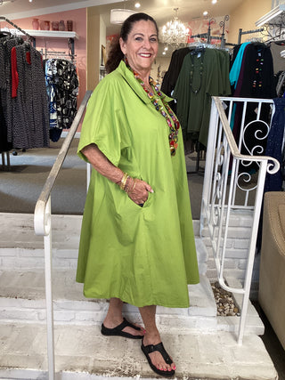 COAT DRESS - KIWI
