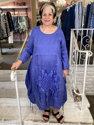 SUNFLOWER DRESS - BLUE