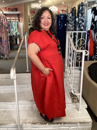 A ORLA DRESS - RED