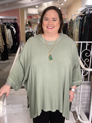 ROUND NECK TUNIC - KIWI