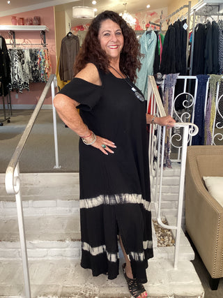 DANA WAVE DRESS - BLACK
