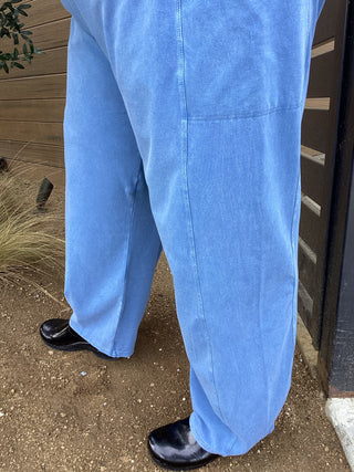2 PKT LANTERN PANT - RIVIERA